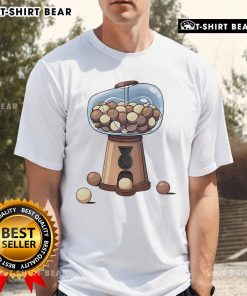 Official Monke Gum Ball Machine T-Shirt featuring vibrant graphics and playful design for casual wear enthusiasts.