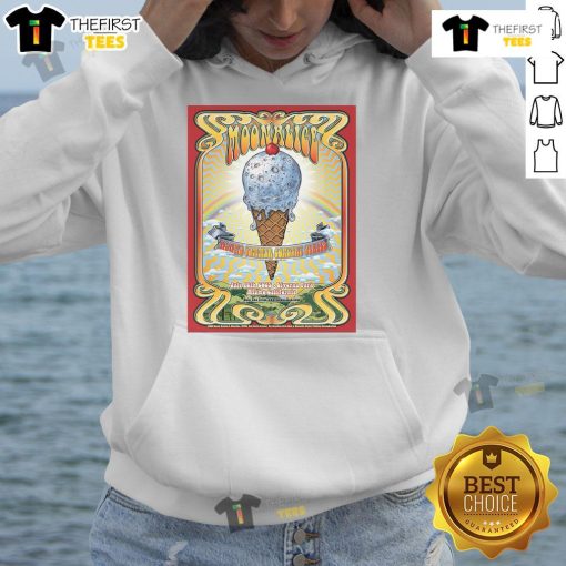 Official Moonalice Livorna Park Alamo CA July 18, 2025 tour poster on a stylish hoodie, perfect for concert fans.