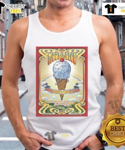 Official Moonalice Livorna Park Alamo CA July 18, 2025 tour poster on a tank top design showcasing vibrant artwork.