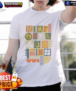 Official Mumford and Sons July 27, 2025 Charleston SC concert poster t-shirt featuring vibrant design and band logo.