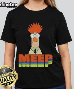 Official Muppet Beaker Meep Ladies Tee featuring Beaker's iconic expression on a stylish women's t-shirt.