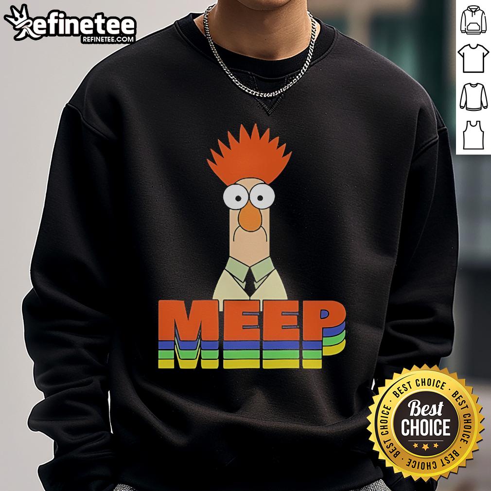 Official Muppet Beaker Meep Sweatshirt Official Muppet Beaker Meep Sweatshirt featuring a vibrant design of Beaker with his iconic expression, perfect for fans.