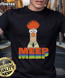 Official Muppet Beaker Meep T-Shirt featuring a fun design of Beaker with his iconic expression and vibrant colors.
