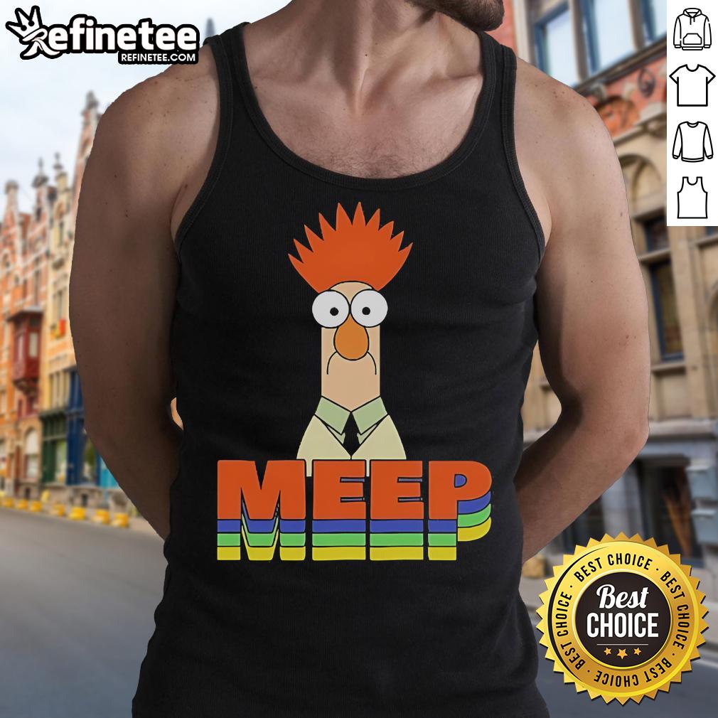 Official Muppet Beaker Meep Tank Top Official Muppet Beaker Meep tank top featuring colorful graphics of Beaker, perfect for fans of the Muppets.