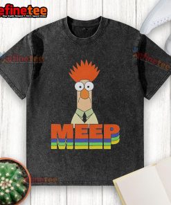 Official Muppet Beaker Meep washed t-shirt featuring vibrant graphics of Beaker in a fun, casual design for fans.
