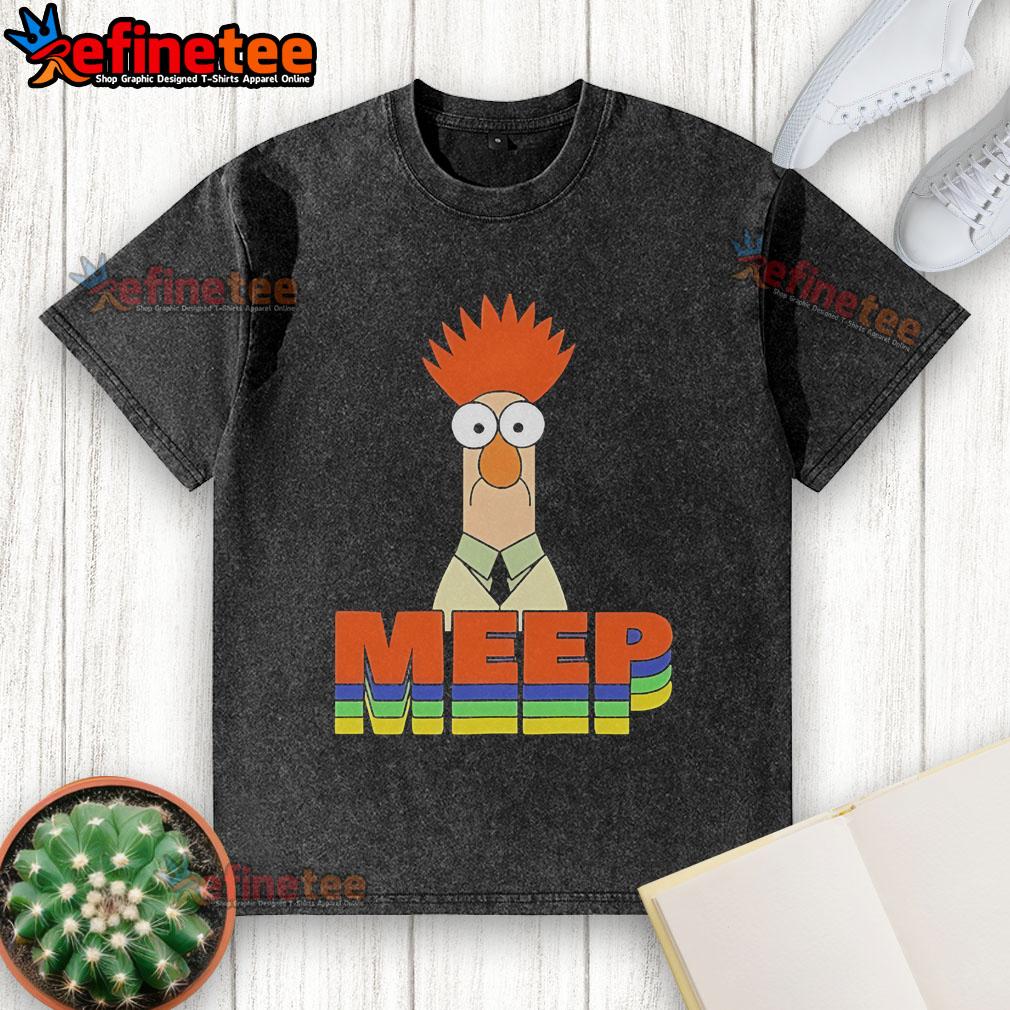 Official Muppet Beaker Meep Washed T Shirt Official Muppet Beaker Meep washed t-shirt featuring vibrant graphics of Beaker in a fun, casual design for fans.