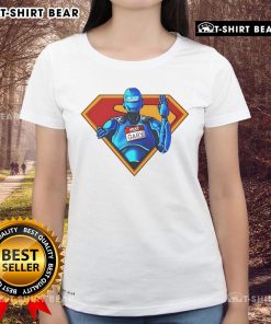 Alt Text: Stylish Official My Name Is Gary Superman Ladies Tee featuring a vibrant design for superhero fans and fashion lovers.