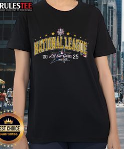Official National League 2025 MLB All-Star Game Influx Ladies Tee in vibrant colors, perfect for baseball fans.