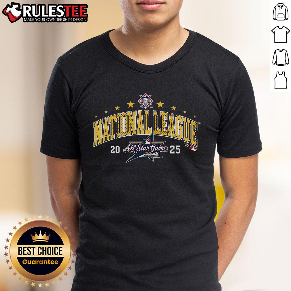 Official National League 2025 Mlb All Star Game Influx T Shirt Official National League 2025 MLB All-Star Game Influx T-Shirt featuring vibrant team graphics and comfortable fit.