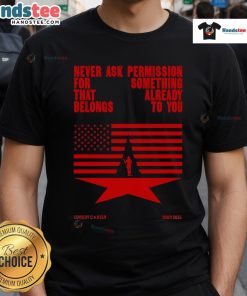 Official Never Ask Permission Cowboy Carter Tour 2025 T-Shirt featuring bold graphics and a stylish design for fans.