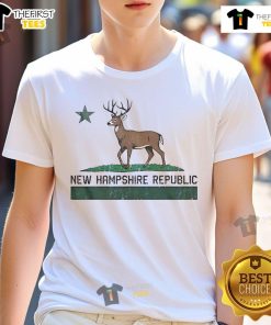 Official New Hampshire Republic Deer T-Shirt featuring a stylish deer graphic and vibrant colors for outdoor enthusiasts.