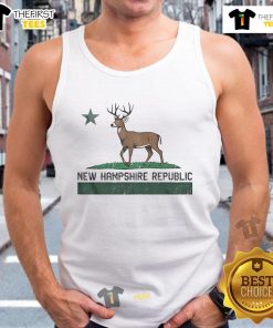 Official New Hampshire Republic deer tank top featuring a stylish design perfect for casual wear and outdoor activities.