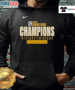 Official Nike Charlotte Hornets 2025 Summer League Champions Hoodie in team colors, showcasing logo and design details.
