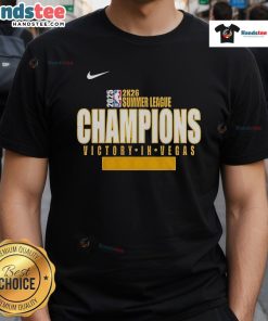 Alt Text: Official Nike Charlotte Hornets 2025 Summer League Champions T-Shirt featuring team logo and vibrant colors.