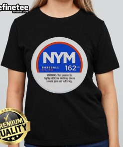 Official NYM Baseball 162 GMS Ladies Tee featuring a stylish design and comfortable fit for female fans of the team.