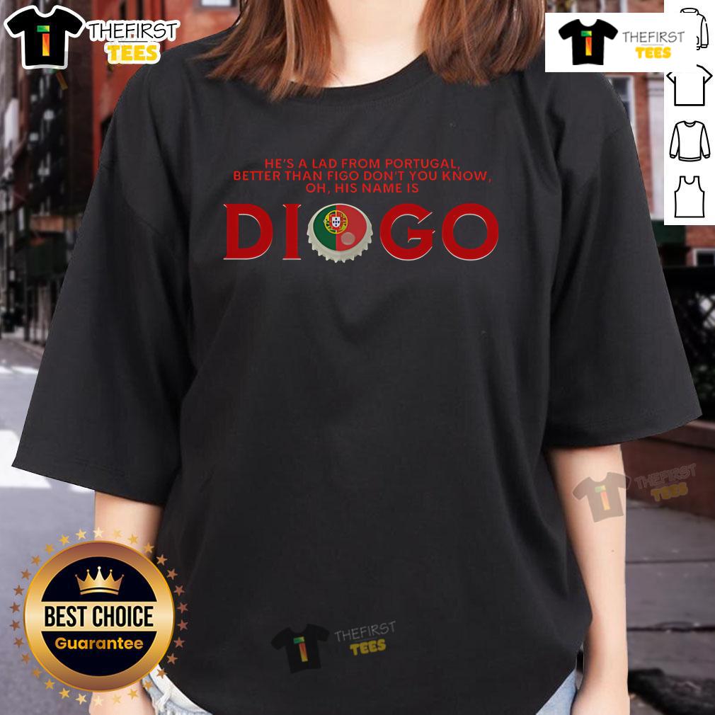 Official Oh His Name Is Diogo Liverpool Diogo Jota Ladies Tee Diogo Jota Liverpool ladies tee featuring official design and vibrant team colors, perfect for fans and casual wear.
