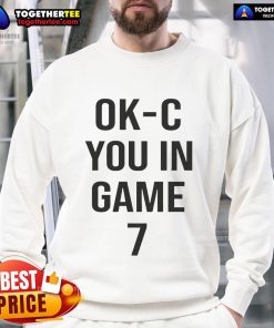 Official OKC You On Game 7 Indiana Pacers sweatshirt showcasing team spirit and style for basketball fans.