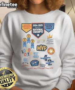 2025 Championship Season Scrapbook Sweatshirt featuring OKC Thunder logo, perfect for fans celebrating the season.