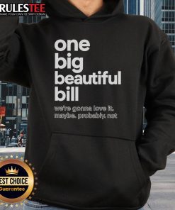 Official One Big Beautiful Bill Hoodie in vibrant colors, perfect for casual wear and expressing unique style.