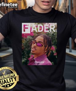 Alt Text: Official Ozuna The Fader T-Shirt featuring bold graphics and vibrant colors, perfect for fans of the artist.