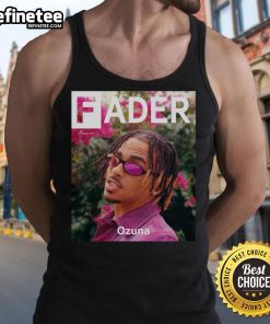 Alt Text: Official Ozuna The Fader tank top featuring vibrant colors and stylish design, perfect for summer fashion enthusiasts.