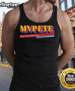 Alt Text: Pete Crow-Armstrong MVPETE Centerfield tank top showcasing stylish design for baseball fans.