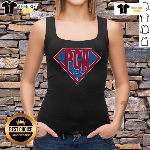 Official Pete Crow Armstrong Super PCA Chicago baseball tank top featuring vibrant design and team colors, perfect for fans.