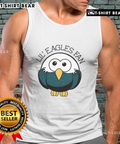 Adorable Lil Eagles fan wearing an Official Philadelphia Eagles NFL Football tank top, ready for game day excitement.