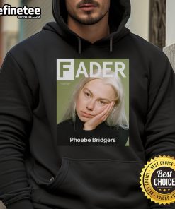 Official Phoebe Bridgers Fader Hoodie featuring a stylish design, perfect for fans of the singer-songwriter's unique aesthetic.