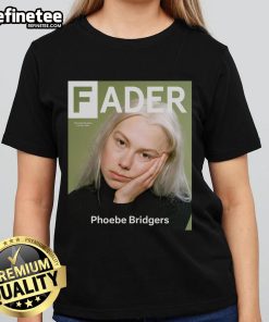 Official Phoebe Bridgers Fader Ladies Tee featuring a stylish design, perfect for fans of the singer-songwriter.