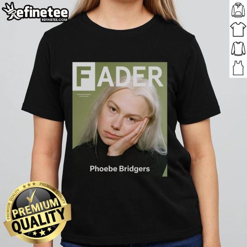 Official Phoebe Bridgers Fader Ladies Tee featuring a stylish design, perfect for fans of the singer-songwriter.