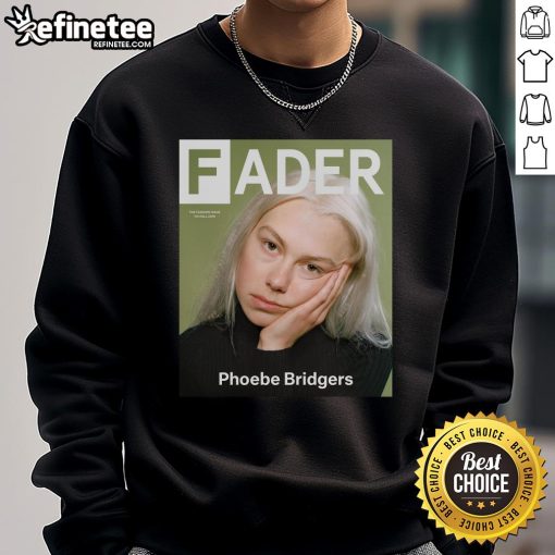 Official Phoebe Bridgers Fader sweatshirt featuring stylish design and cozy fit, perfect for fans and casual wear.