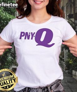 Official PNY Q logo on a stylish ladies tee, showcasing a modern design perfect for casual wear and tech enthusiasts.