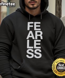 Official President Fearless Hoodie in black, featuring a bold logo and stylish design, perfect for casual wear.