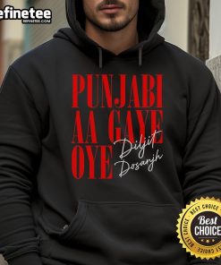 Official Punjabi Aa Gaye Oye Diljit Dosanjh Signature Hoodie design featuring bold graphics and vibrant colors.
