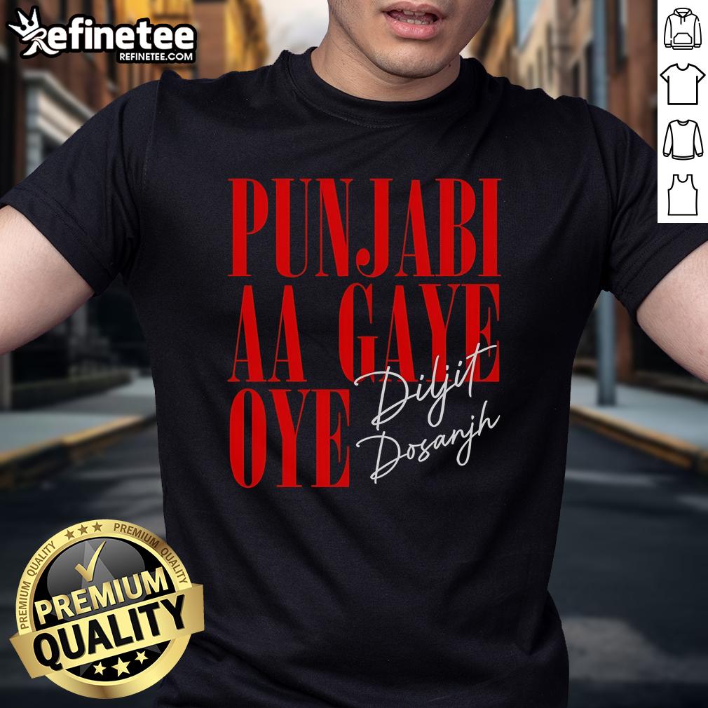 Official Punjabi Aa Gaye Oye Diljit Dosanjh Signature T Shirt Official Punjabi Aa Gaye Oye Diljit Dosanjh Signature T-Shirt featuring bold graphics and vibrant colors.