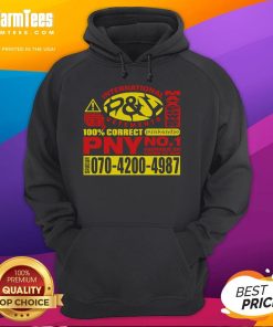 Alt Text: Official PY International Vetements Max Power PNY No.1 Hoodie in stylish black, showcasing modern streetwear fashion.