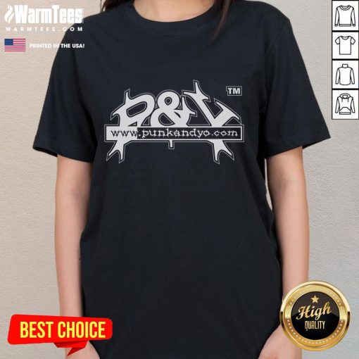 Official PY Logo Ladies Tee featuring a stylish design, perfect for casual wear and showcasing brand loyalty.
