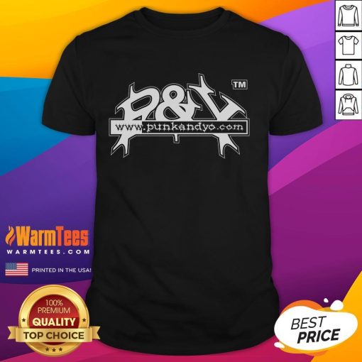 Alt Text: Official P&Y Logo T-Shirt featuring a bold logo design on a stylish, comfortable fabric for everyday wear.