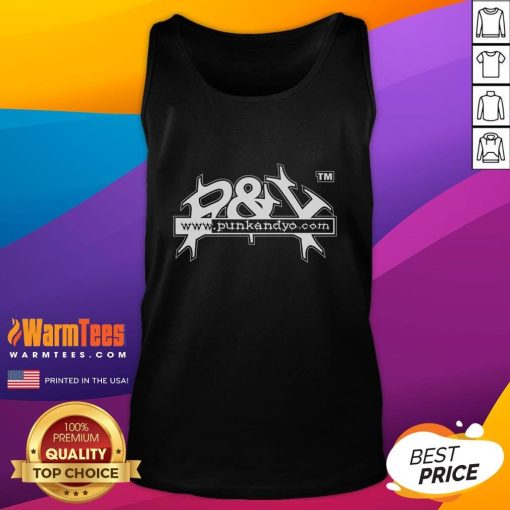 Official PY logo tank top featuring a stylish design, perfect for casual wear and summer fashion.