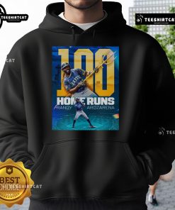 Official Randy Arozarena Home Runs Hoodie featuring vibrant graphics celebrating Arozarena's baseball achievements.