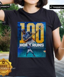 Official Randy Arozarena Home Runs Ladies Tee featuring vibrant graphics and a stylish fit for fans of baseball.
