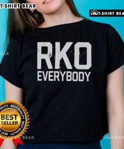 Official Randy Orton RKO Everybody Ladies Tee featuring bold graphics and a stylish fit for wrestling fans.
