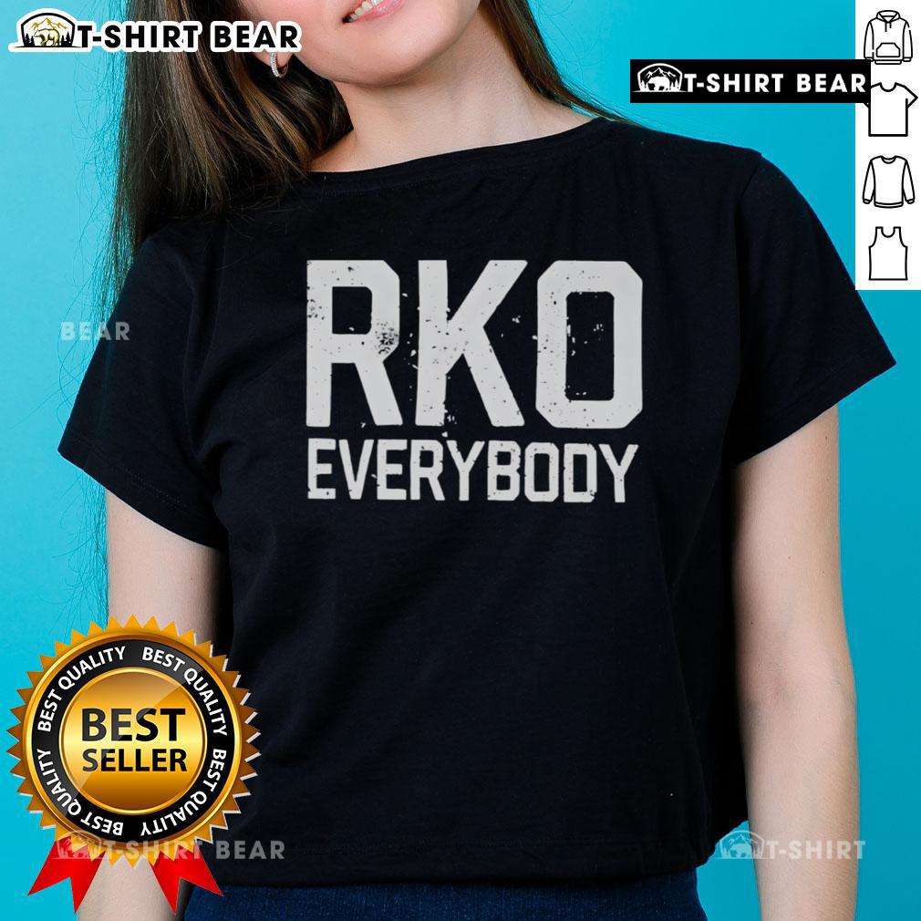 Official Randy Orton Rko Everybody Ladies Tee Official Randy Orton RKO Everybody Ladies Tee featuring bold graphics and a stylish fit for wrestling fans.