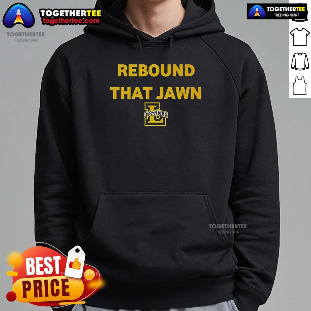Official Rebound That Jawn La Salle Man'S Basketball Hoodie Official Rebound That Jawn LA Salle Men's Basketball Hoodie in navy, featuring team logo and stylish design.