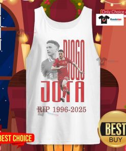 Official Rip Diogo Jota 1996-2025 Tank Top featuring a stylish design in tribute to the football star.