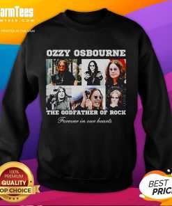 Alt Text: Official Ozzy Osbourne 'The Godfather of Rock' sweatshirt featuring iconic design and bold graphics.