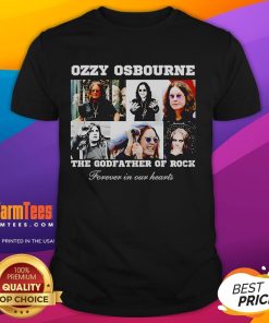 Official Rip Ozzy Osbourne The Godfather Of Rock T-Shirt featuring iconic design and vibrant colors for rock music fans.