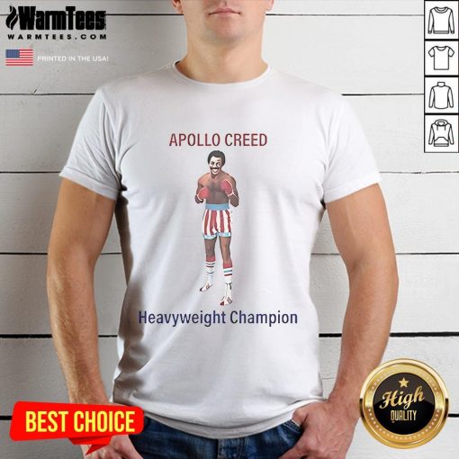 Official Rocky II Apollo Creed Heavyweight Champion T-Shirt featuring bold graphics and vintage design for boxing fans.