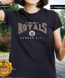 Official Royal Kansas City Royals vintage ladies tee, featuring classic design and team colors for stylish game day support.
